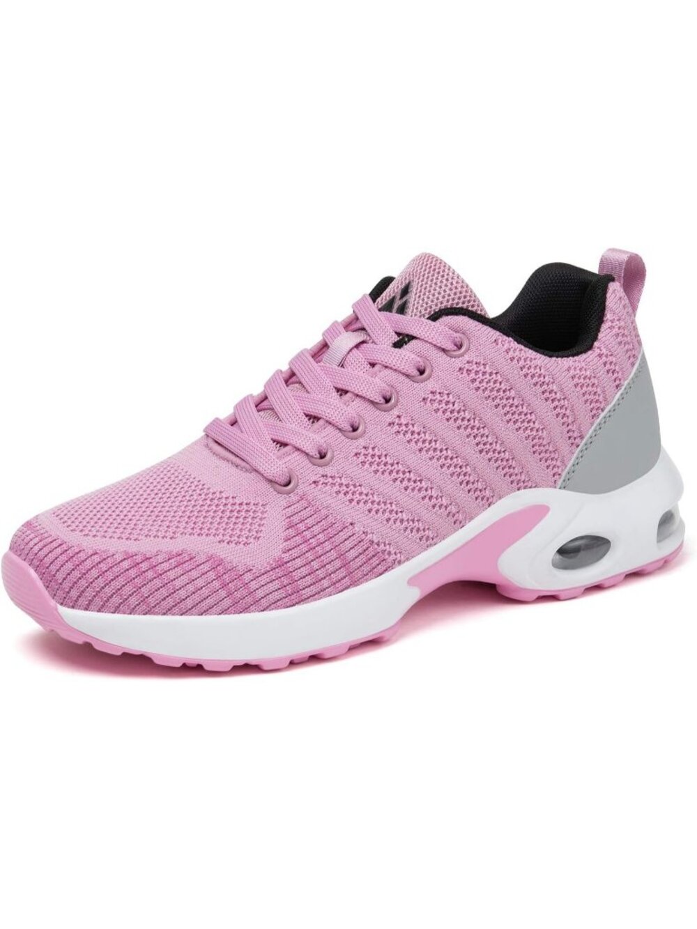 Women's Pink Air Cushion Running Arch Support Walking Shoes Non-Slip Sneakers